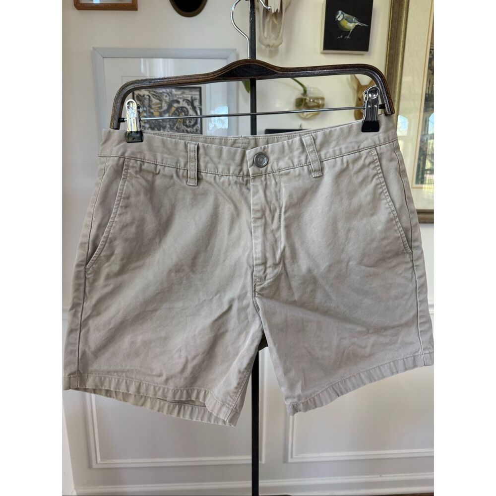 Bonobos Khaki Chino Cotton Shorts 32 5”